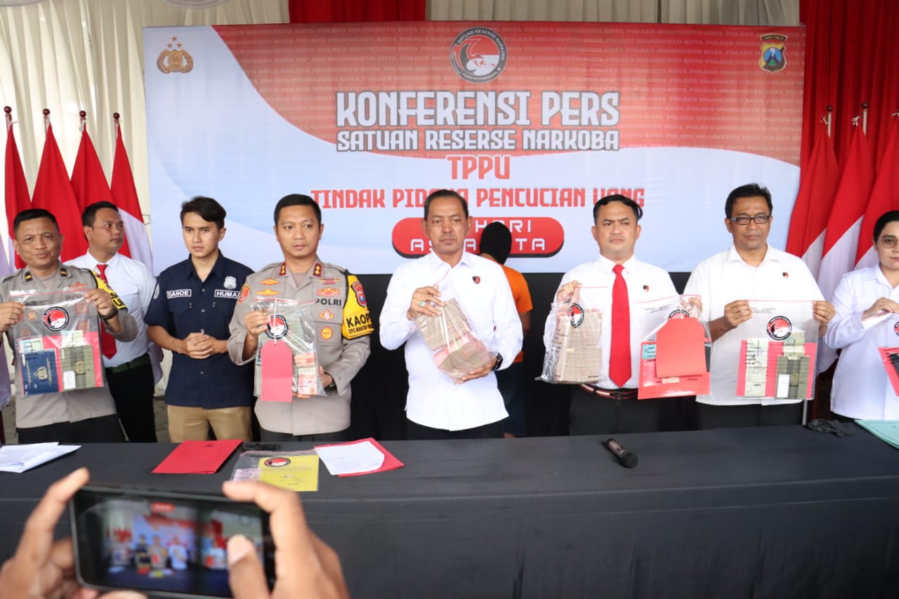 Polres Mojokerto Kota Menjadi “Pilot Project” Ungkap Kasus TPPU Senilai 2 Milliar