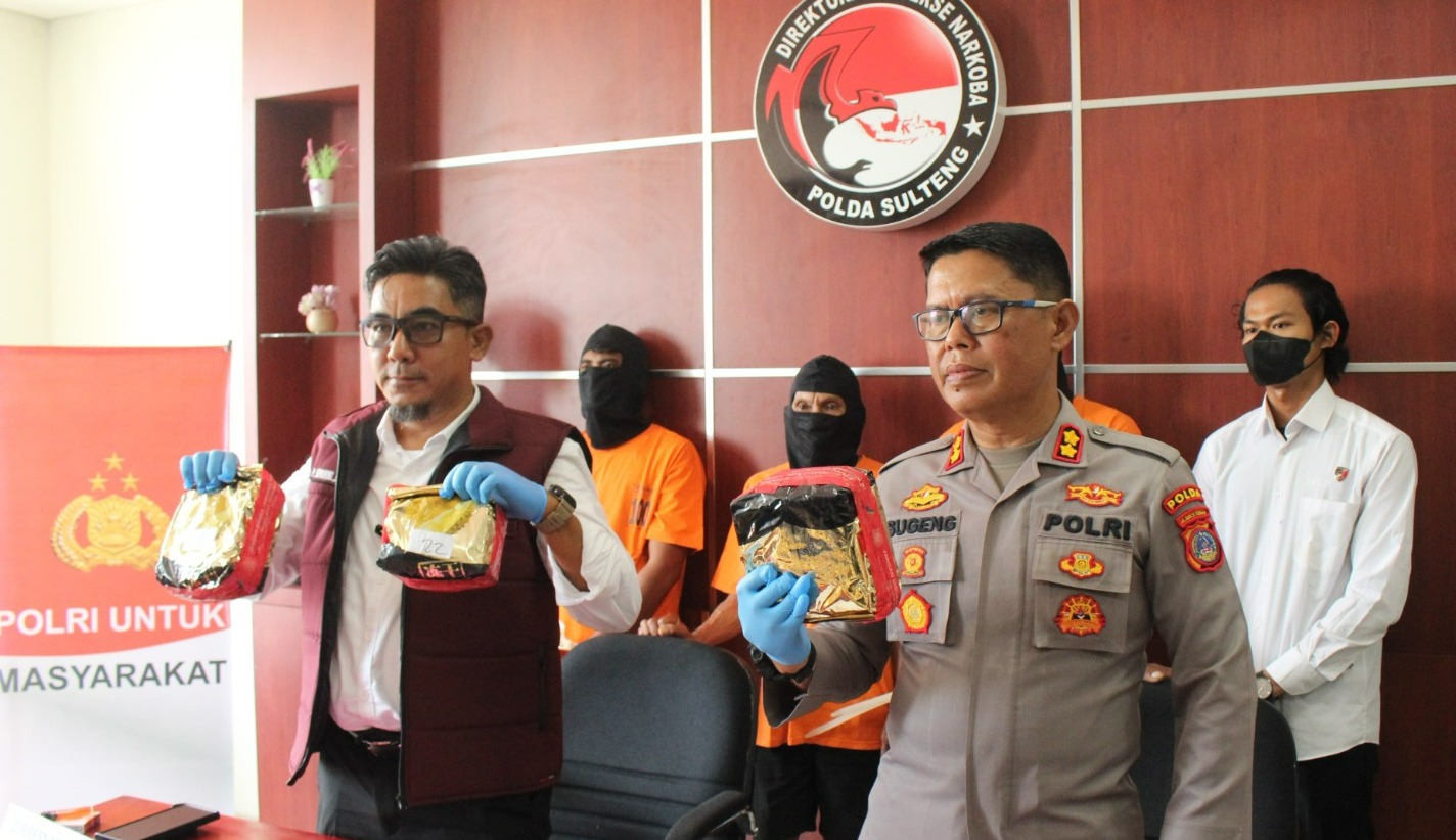 Polisi Gagalkan Penyelundupan 30 Kg Sabu, Tiga Kurir Internasional Ditangkap