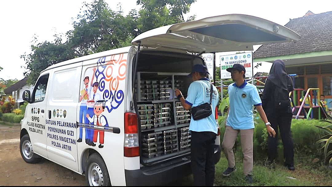 Awal Tahun 2026, 3 SPPG Polres Magetan Kembali Salurkan Program MBG