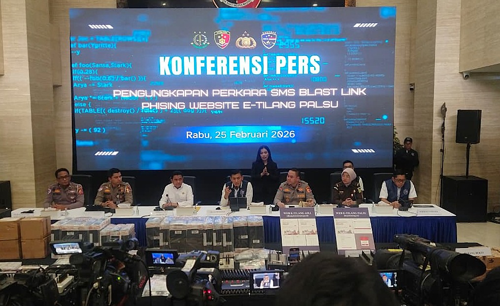 Bareskrim Polri Bongkar Sindikat Phishing E-Tilang Palsu, Lima Tersangka Ditangkap