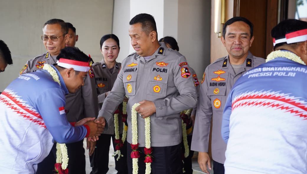 As SDM Kapolri Sambut Kepulangan Kontingen Taekwondo Garbha Presisi Peraih Juara Umum WATA Championship 2026