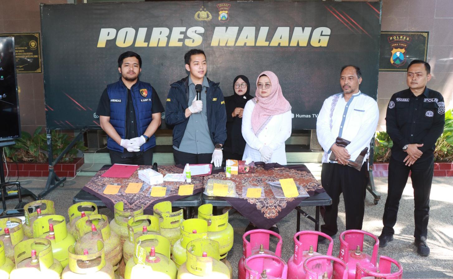 Polres Malang Bongkar Sindikat Pengoplos LPG Bersubsidi di Kepanjen