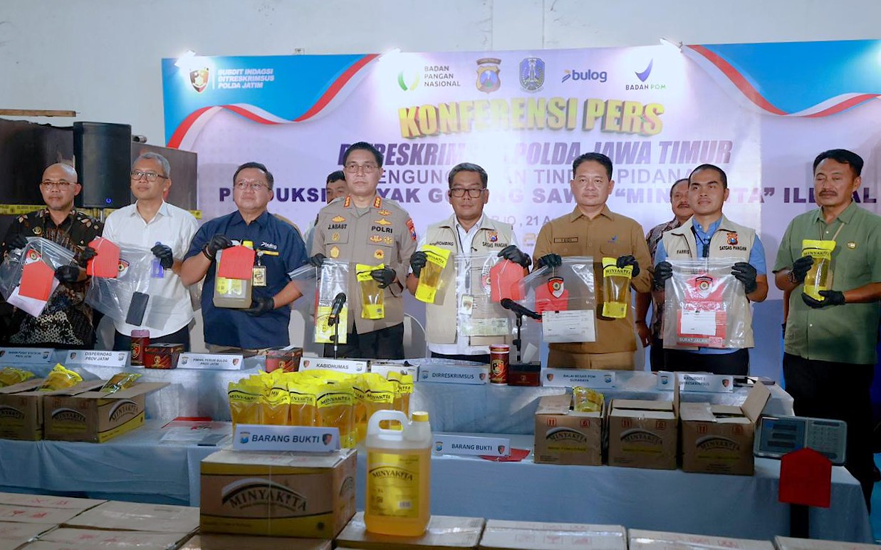 Polda Jatim Tindak Tegas Produsen MinyaKita Nakal, Isi Tak Sesuai Kemasan