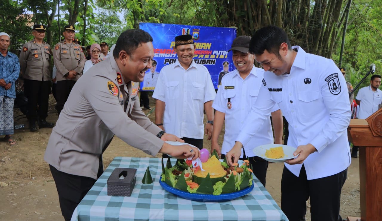 Polres Tuban Bangun Jembatan Merah Putih Presisi, Bupati: Berkat Kepedulian dan Kehadiran Polri di Tengah Masyarakat