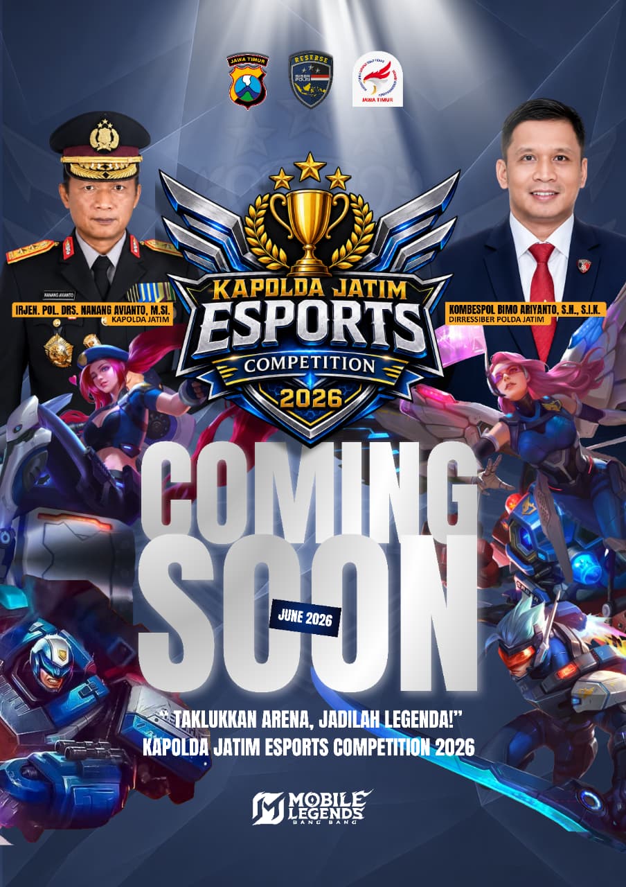 Sambut Hari Bhayangkara ke-80 Polda Jatim Gelar Turnamen Esport untuk Umum