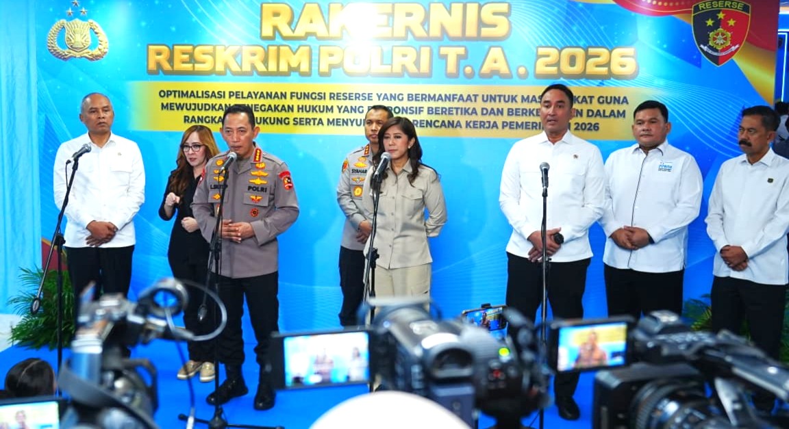 Buka Rakernis Reskrim, Kapolri Instruksikan Ciptakan Rasa Aman dan Keadilan untuk Masyarakat