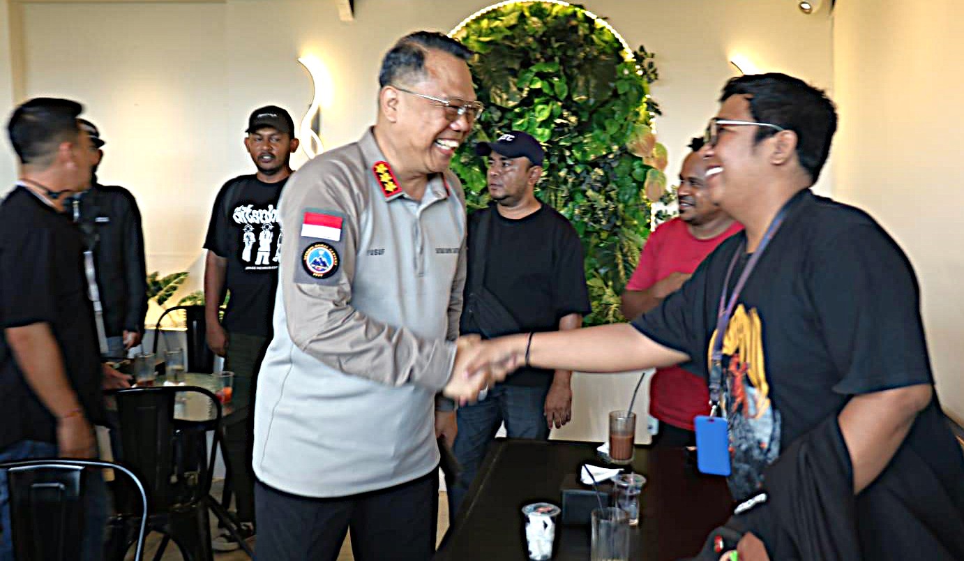 Satgas Humas Ops Damai Cartenz-2026 Perkuat Kolaborasi Melalui Silaturahmi Bersama Wartawan di Timika