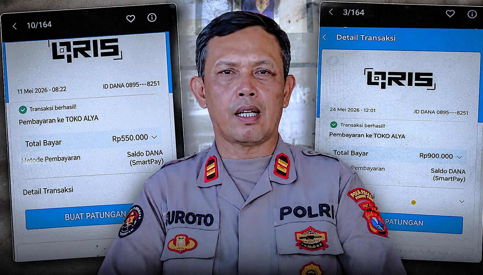 Polres Pelabuhan Tanjungperak Ungkap Penipuan QRIS Palsu Tersangka Asal Kaltim Diamankan