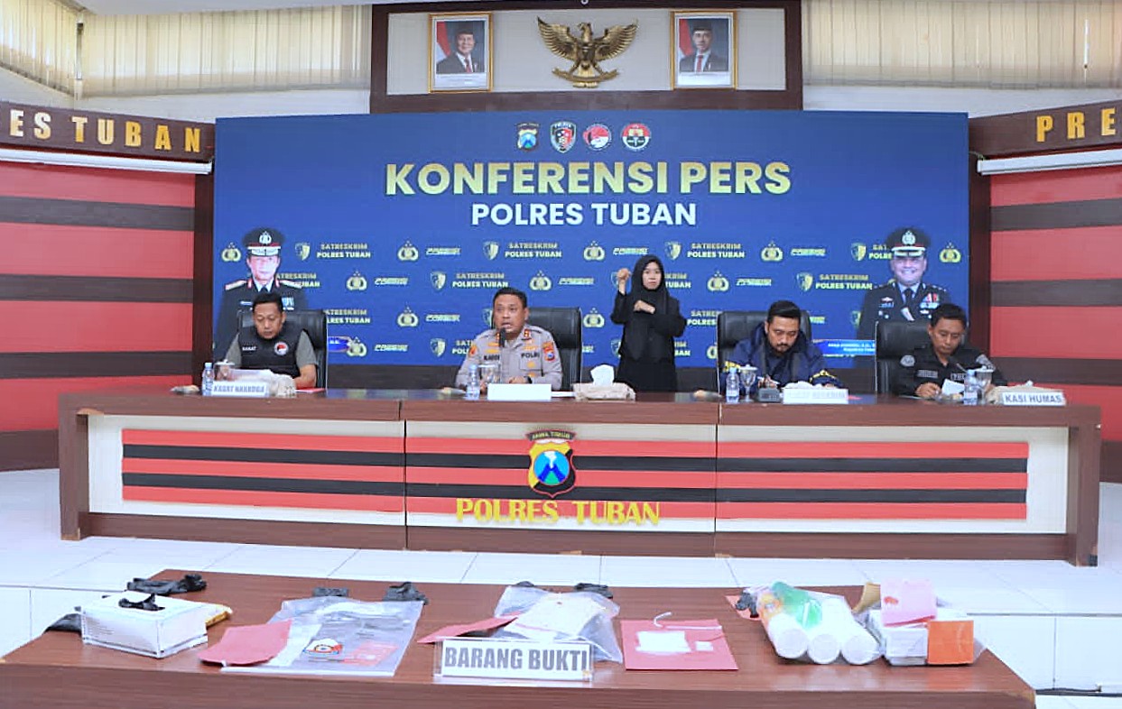 Polres Tuban Amankan Tersangka Komplotan Pencuri Sapi