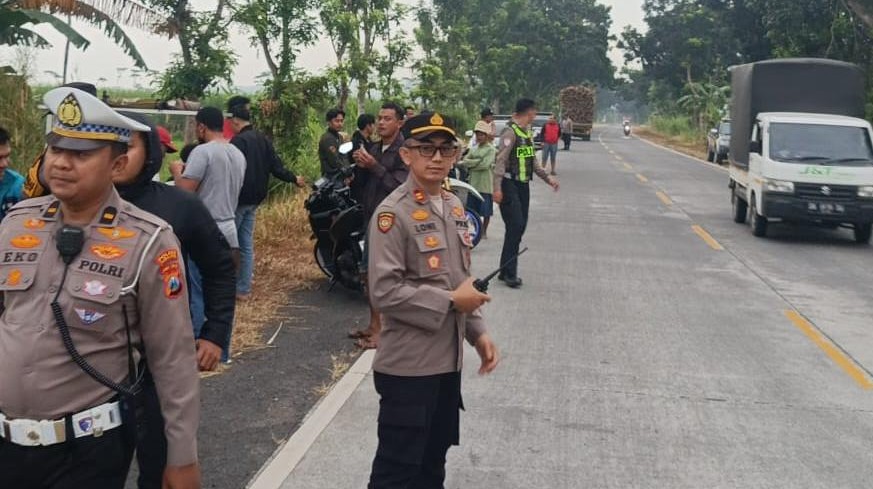 Polres Lumajang Bubarkan Balap Liar di JLS Pasirian, 10 Motor Diamankan