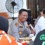Kapolresta Malang Kota Silaturahmi dengan Komunitas Ojol, Bahas Solusi Permasalahan Driver Hingga Siapkan Doa Bersama