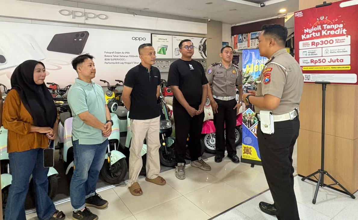 Polres Mojokerto Imbau Masyarakat Tidak Gunakan Sepeda Listrik di Jalan Raya
