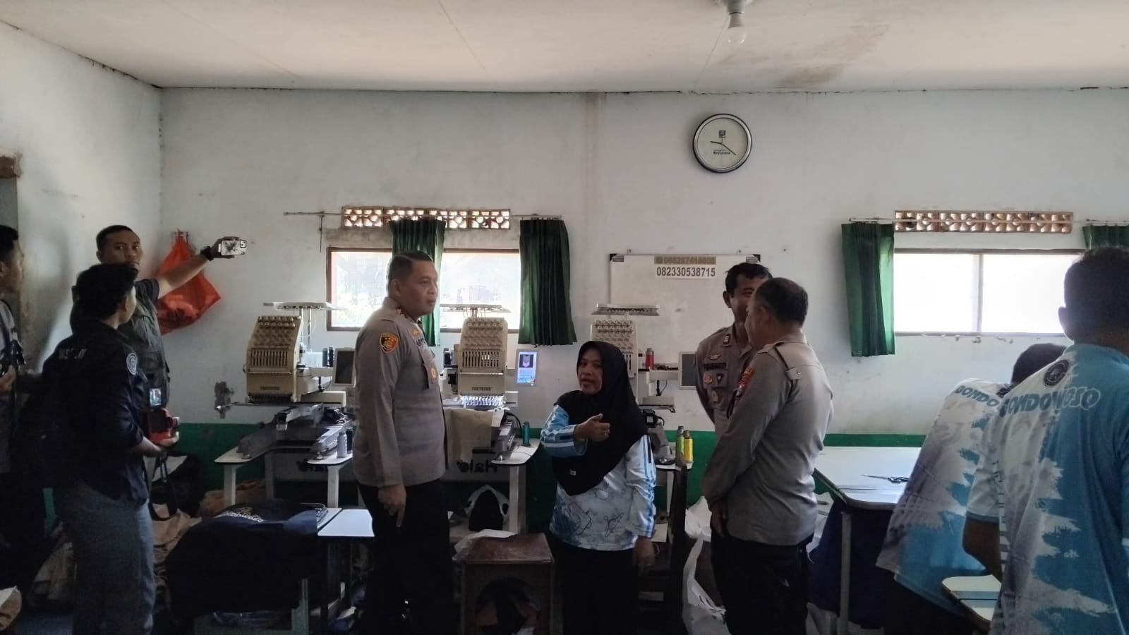 Polres Bondowoso Perkuat Misi Program POLIRAN, 30 Tenaga Kerja Terserap di Mona Bordir