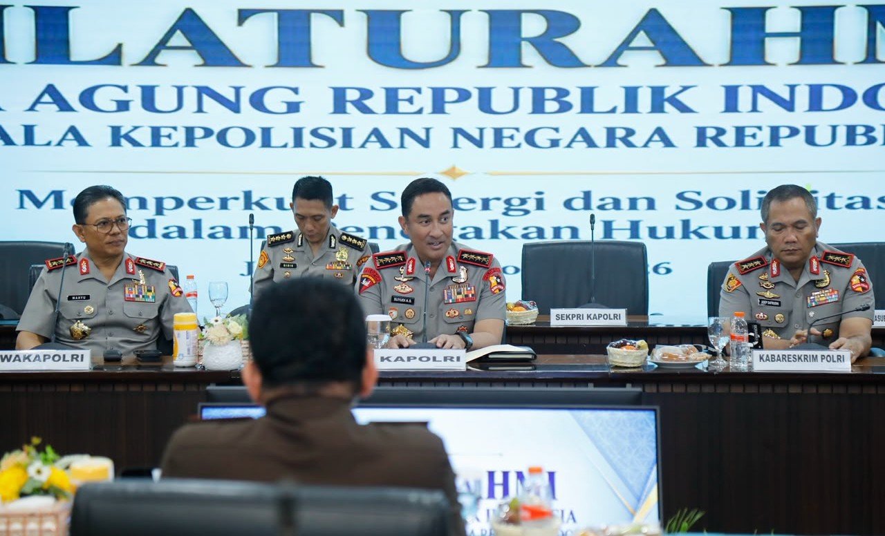 Temui Jaksa Agung, Kapolri Suyudi Dorong Kolaborasi Penegakan Hukum