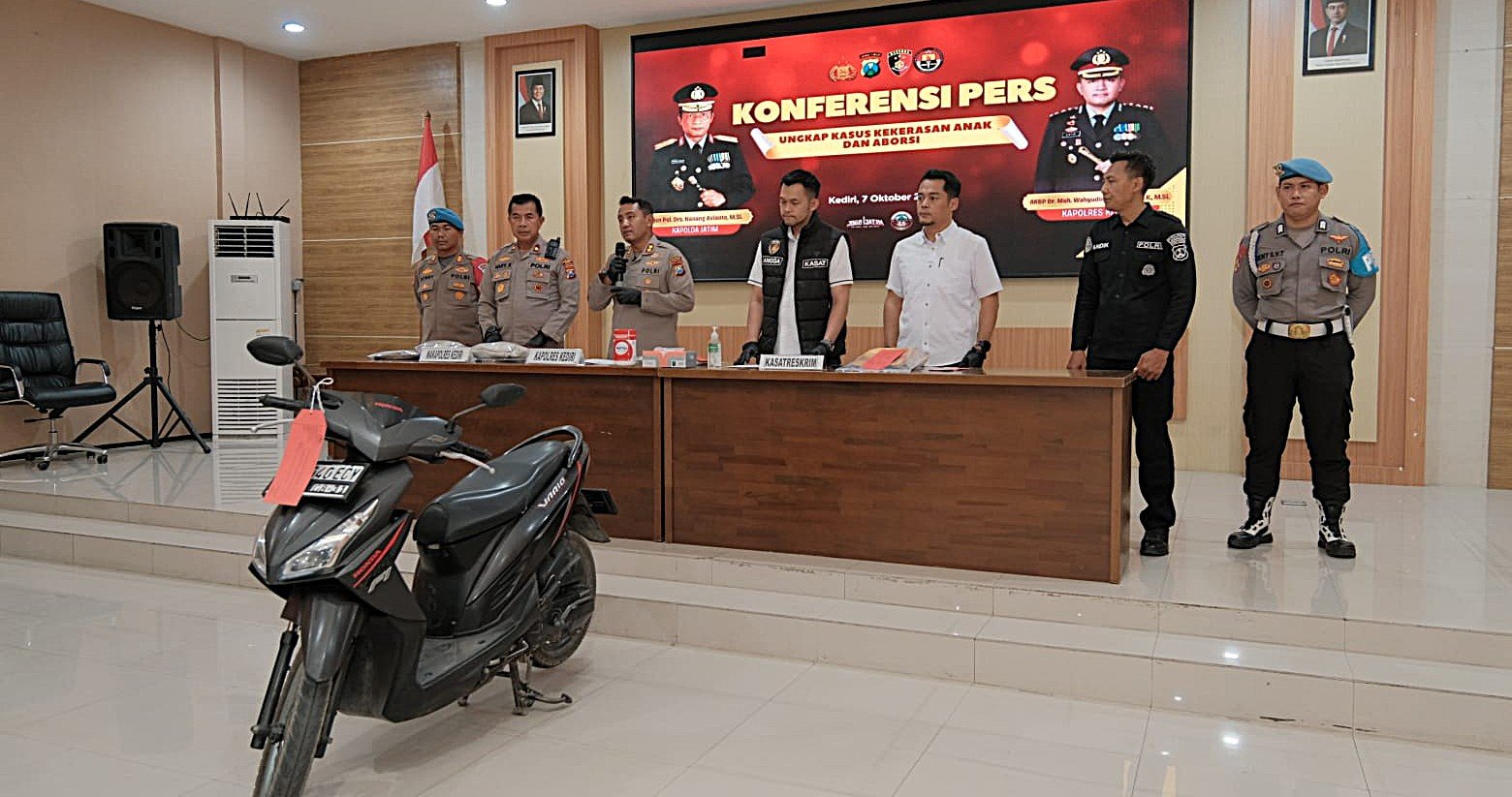 Polres Kediri Bongkar Dua Kasus Kematian Bayi, 4 Tersangka Diamankan